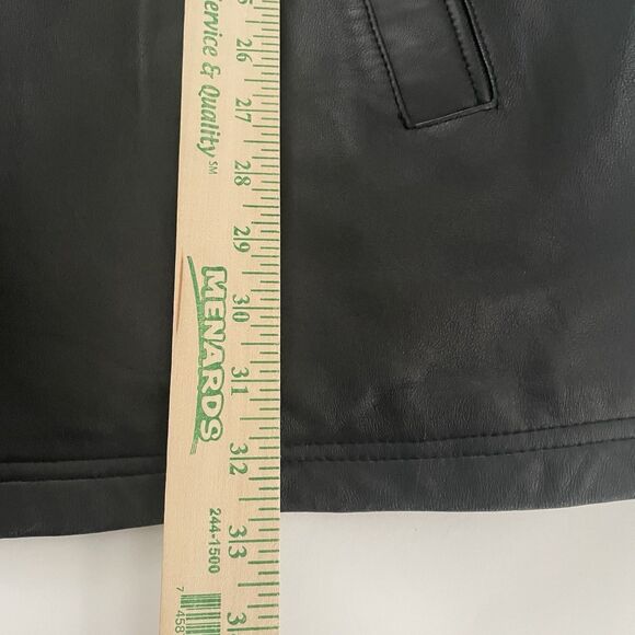 Wilsons Leather Coat Thinsulate Insulated *Zips Out* Black Button Front Size XL - Picture 12 of 16